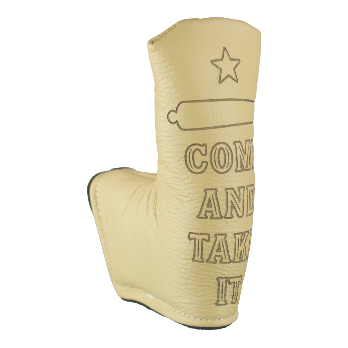 Come And Take It Leather Putter Cover