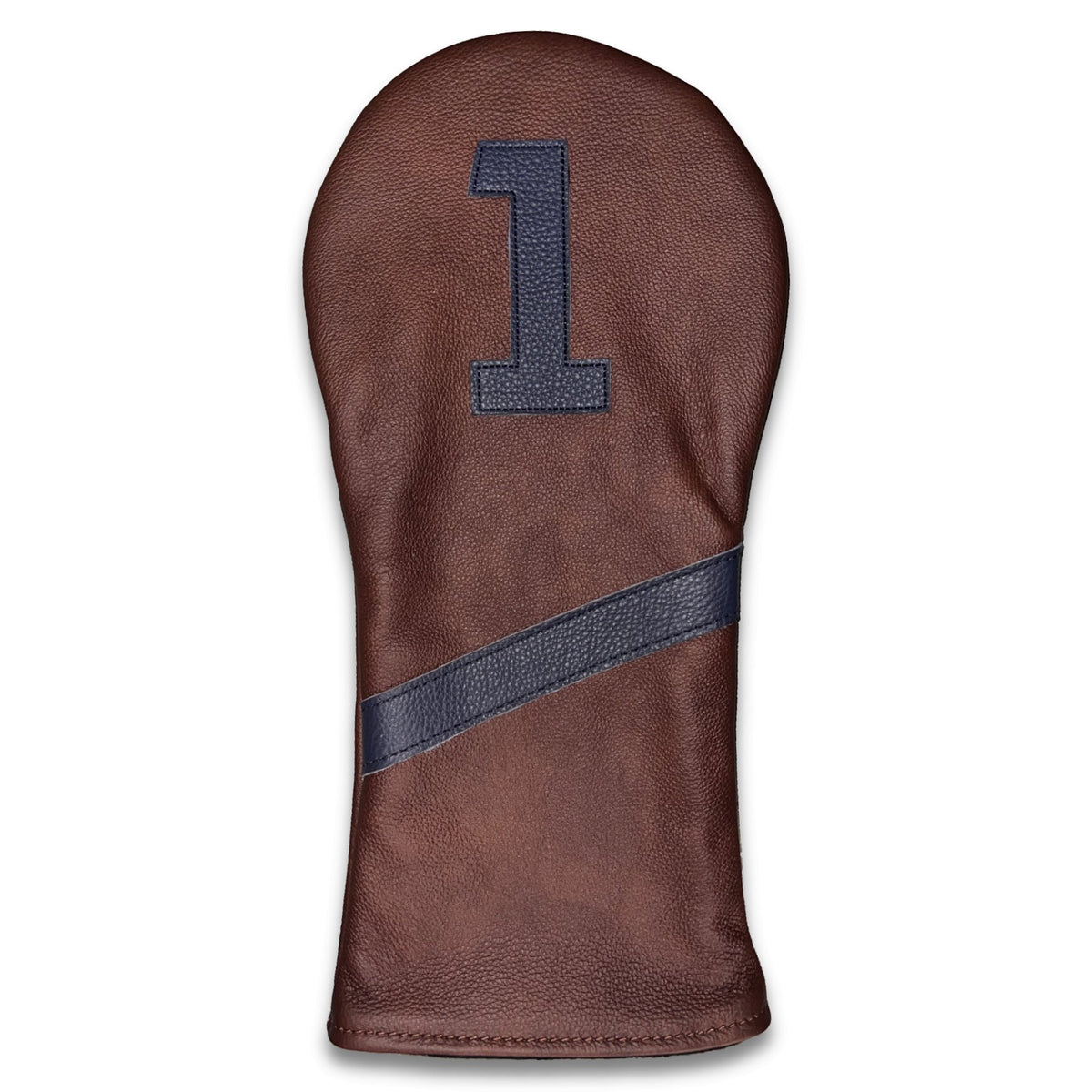 Custom Leather Head Cover (Stripe + Number)