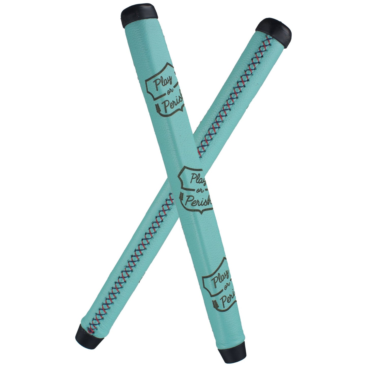 Custom Robin Egg Blue Leather Putter Grip