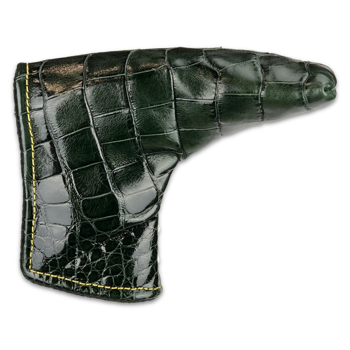 Glazed Genuine Alligator Putter Cover